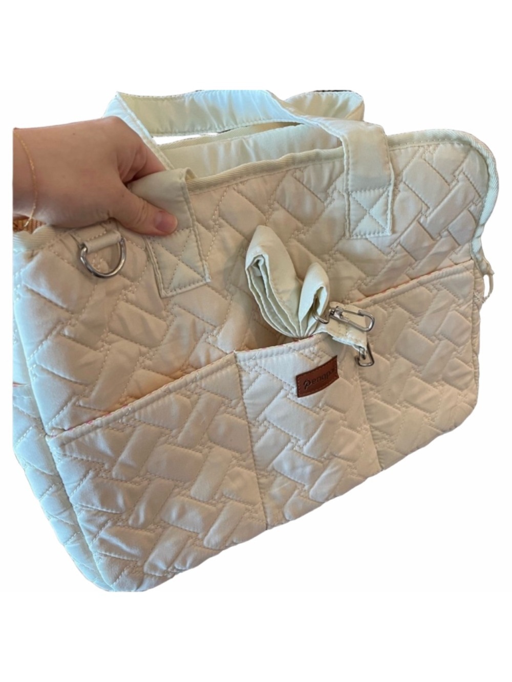 Dog Carrier Purse Cream